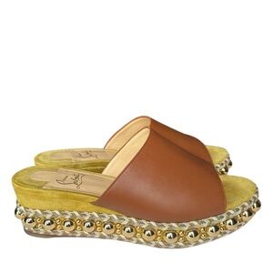 SUNDAY DROP Christian Louboutin Janibasse studded espadrillesRETAIL 995